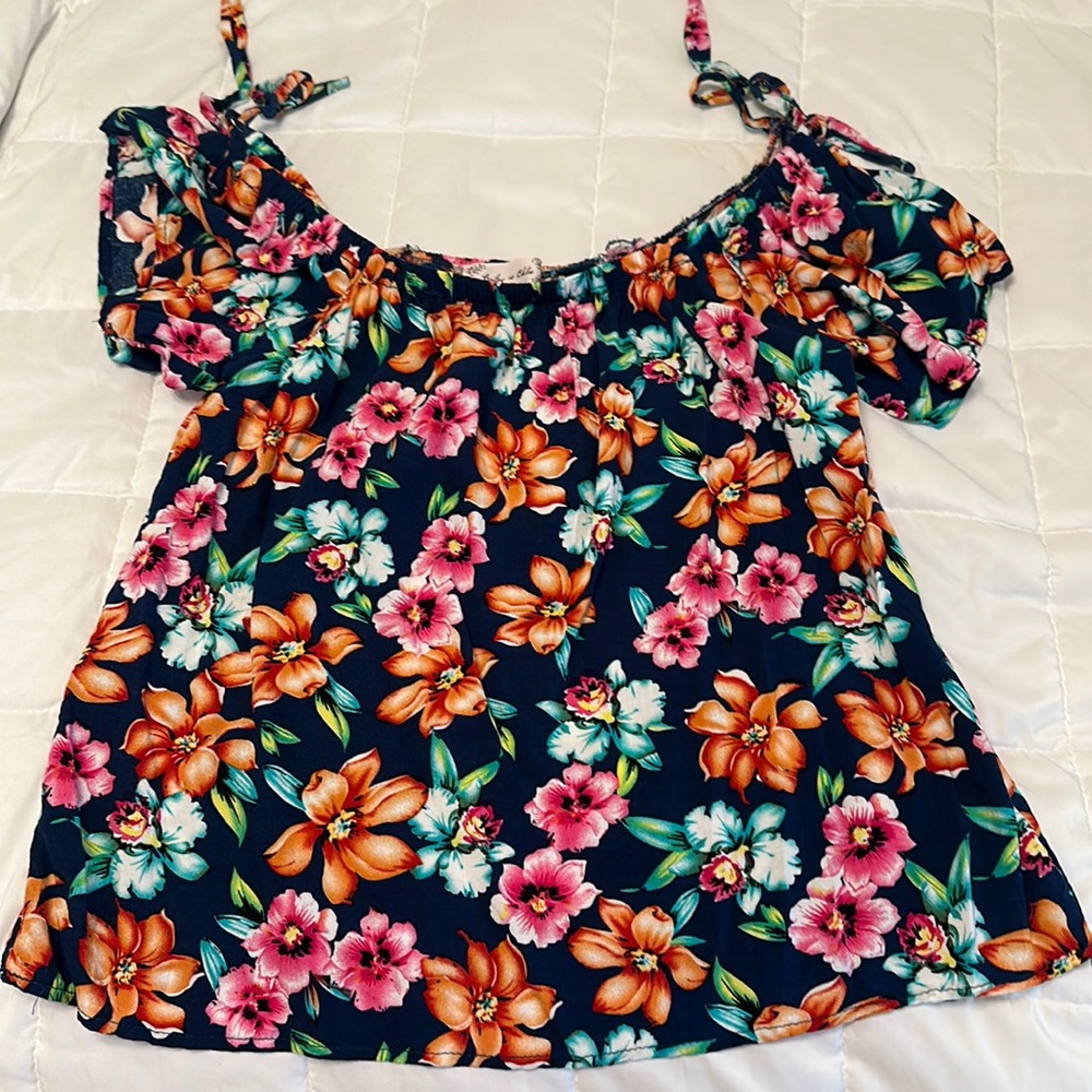 Multicolor flowers loose fit
